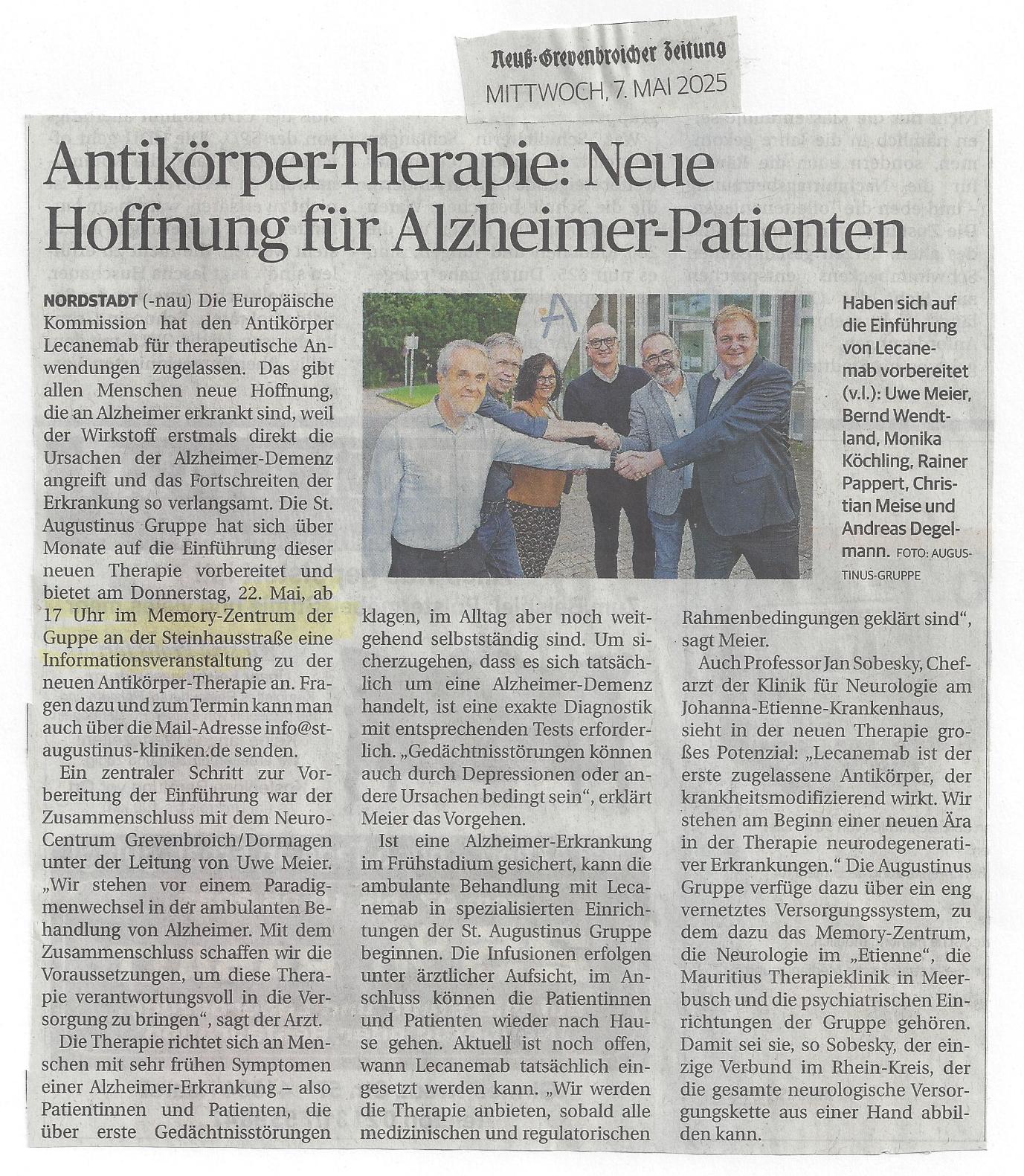 Neue Therapie für Alzheimerpatienten NGZ 07052025.jpg